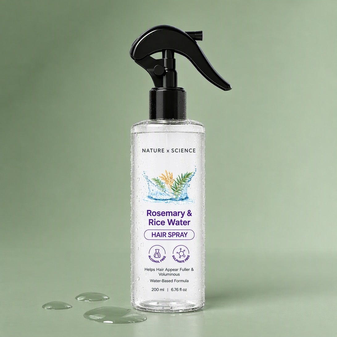 Rosemary & Rice Water Hair Spray bottle