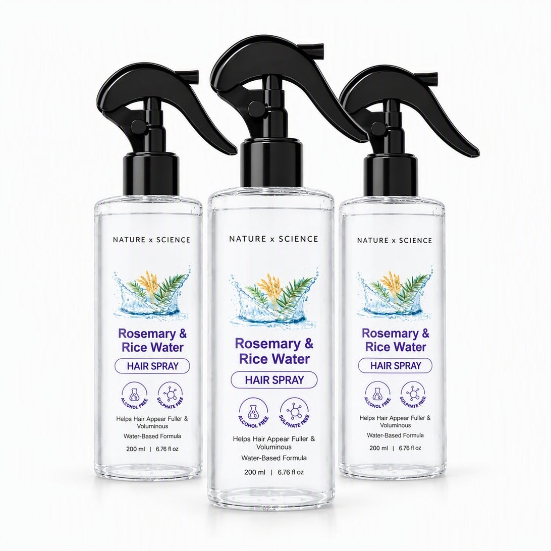Rosemary & Rice Water Hair Spray 3-bottle pack