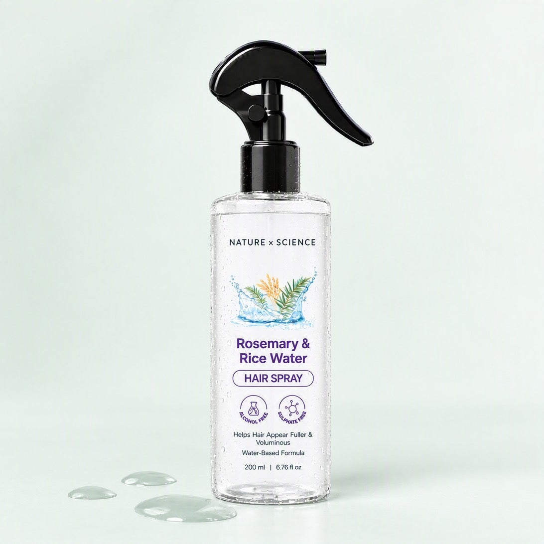 Rosemary & Rice Water Hair Spray bottle