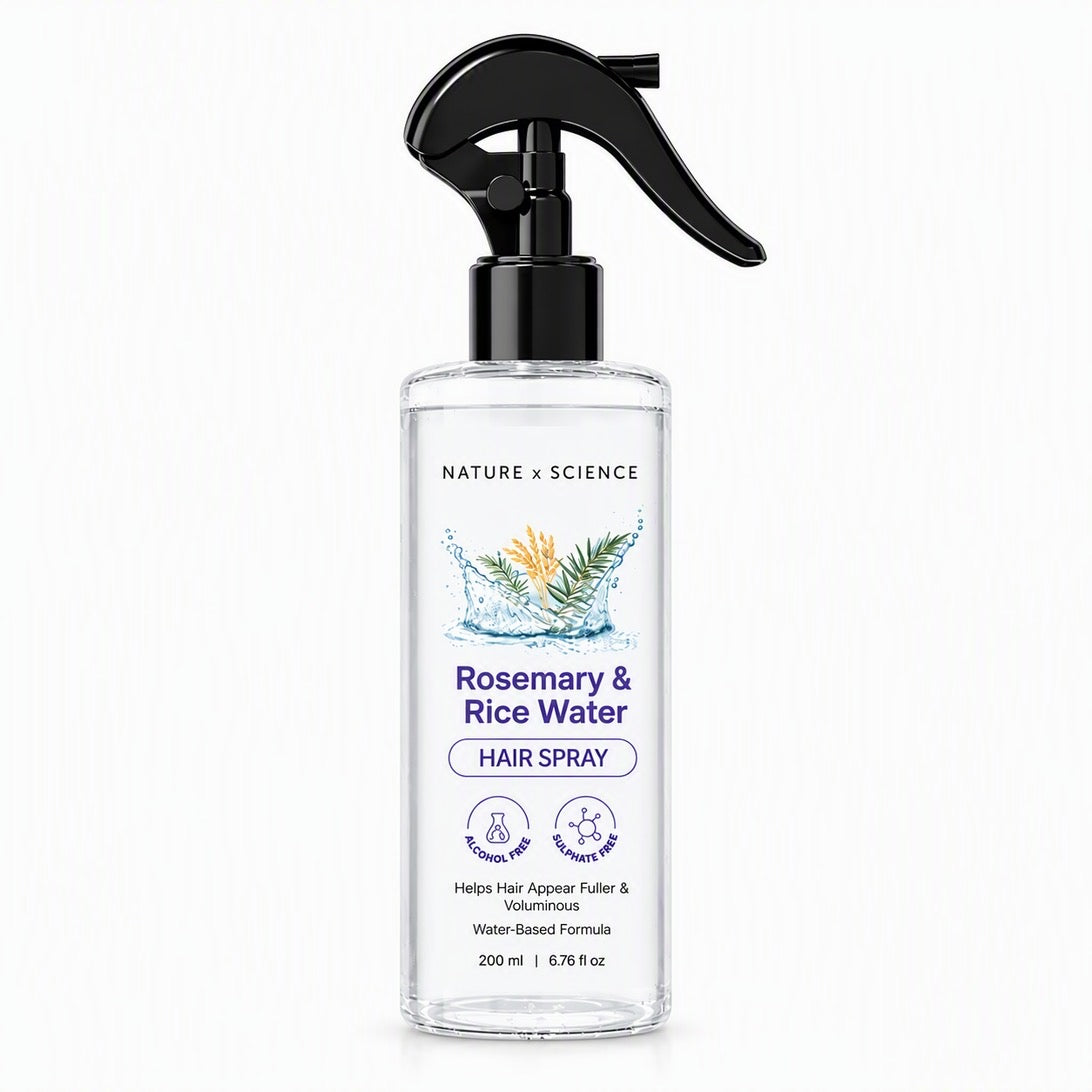 Rosemary & Rice Water Hair Spray, 200 ml trigger spray bottle