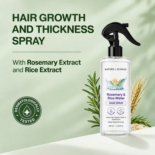 Rosemary & Rice Water Hair Spray with rosemary extract and rice extract
